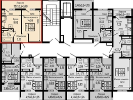 Продается 1-комнатная квартира ЖК Ботаника Хиллс, лит 1, 34.04  м&sup2;, 10393000 рублей