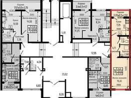 Продается 1-комнатная квартира ЖК Ботаника Хиллс, лит 1, 32.02  м&sup2;, 8875000 рублей