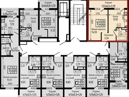 Продается 1-комнатная квартира ЖК Ботаника Хиллс, лит 1, 34.04  м&sup2;, 9472000 рублей