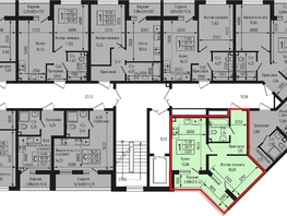 Продается 1-комнатная квартира ЖК Ботаника Хиллс, лит 3, 37.67  м&sup2;, 9682000 рублей
