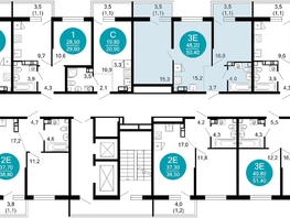 Продается 2-комнатная квартира ЖК Флора, 4 этап, 50.7  м&sup2;, 17820816 рублей