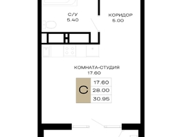 Продается Студия ЖК Сердце, 30.95  м&sup2;, 12225250 рублей