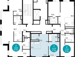 Продается 1-комнатная квартира ЖК Моретта, 47.8  м&sup2;, 47809560 рублей