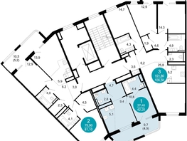 Продается 1-комнатная квартира ЖК Моретта, 42.3  м&sup2;, 45624780 рублей