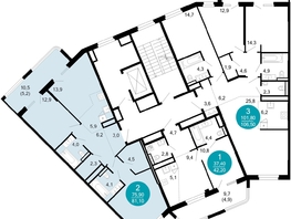 Продается 2-комнатная квартира ЖК Моретта, 81.1  м&sup2;, 75950150 рублей