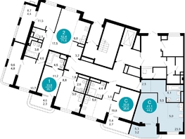 Продается 1-комнатная квартира ЖК Моретта, 44.2  м&sup2;, 49910640 рублей