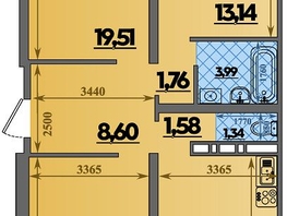 Продается 3-комнатная квартира ЖК Город у моря, литера 21, 86.83  м&sup2;, 9998829 рублей
