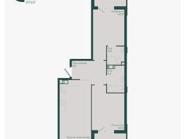 Продается 2-комнатная квартира ЖК Ботаника, литер 1.1, 61.6  м&sup2;, 8932000 рублей