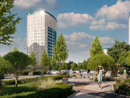 Продается 1-комнатная квартира ЖК Фонтаны, литер 25, 40  м&sup2;, 7800000 рублей