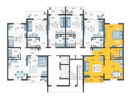 Продается 2-комнатная квартира ЖК Горный квартал, литера 3, 61.7  м&sup2;, 17011700 рублей