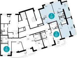 Продается 2-комнатная квартира ЖК Моретта, 70.5  м&sup2;, 69823200 рублей