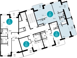 Продается 2-комнатная квартира ЖК Моретта, 82.4  м&sup2;, 81205200 рублей