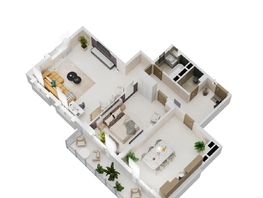 Продается 2-комнатная квартира ЖК Золотой Берег, литер 3, 97.05  м&sup2;, 18536550 рублей