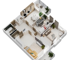 Продается 3-комнатная квартира ЖК Золотой Берег, литер 5, 82.79  м&sup2;, 16226840 рублей
