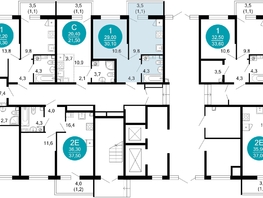 Продается 1-комнатная квартира ЖК Флора, 4 этап, 30.2  м&sup2;, 11570876 рублей