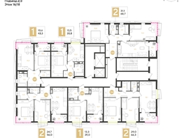 Продается 1-комнатная квартира ЖК РИДЗ, литер 6, 35.8  м&sup2;, 6834220 рублей