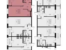 Продается 1-комнатная квартира ЖК Атаманский сад, литер 1, 43.41  м&sup2;, 5123000 рублей