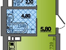 Продается 1-комнатная квартира ЖК Парк у дома, литера 7.3, 46.8  м&sup2;, 8260000 рублей