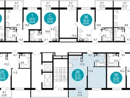 Продается 1-комнатная квартира ЖК Флора, 4 этап, 38.4  м&sup2;, 13310906 рублей