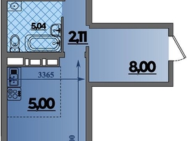 Продается 2-комнатная квартира ЖК Город у моря, литера 23, 47.15  м&sup2;, 8496430 рублей