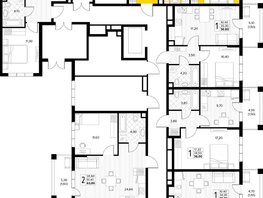 Продается 2-комнатная квартира ЖК Кипарис, литер 6, 53.3  м&sup2;, 16256500 рублей