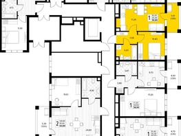 Продается 1-комнатная квартира ЖК Кипарис, литер 6, 36.8  м&sup2;, 12696000 рублей