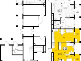 Продается 2-комнатная квартира ЖК Кипарис, литер 6, 55.2  м&sup2;, 16836000 рублей