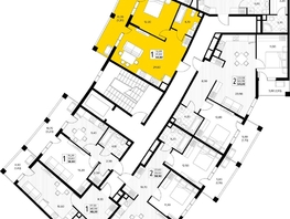 Продается 1-комнатная квартира ЖК Кипарис, литер 6, 44.8  м&sup2;, 15456000 рублей