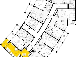Продается 1-комнатная квартира ЖК Кипарис, литер 6, 48.3  м&sup2;, 16663500 рублей
