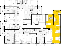 Продается 2-комнатная квартира ЖК Кипарис, литер 6, 51.7  м&sup2;, 15768500 рублей