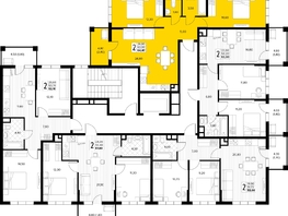 Продается 2-комнатная квартира ЖК Кипарис, литер 8, 64.4  м&sup2;, 19642000 рублей