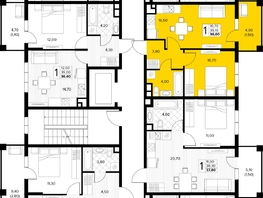 Продается 1-комнатная квартира ЖК Кипарис, литер 8, 36.6  м&sup2;, 12627000 рублей