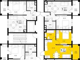 Продается 1-комнатная квартира ЖК Кипарис, литер 8, 37.8  м&sup2;, 13041000 рублей