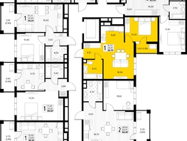 Продается 1-комнатная квартира ЖК Кипарис, литер 8, 39.7  м&sup2;, 13696500 рублей