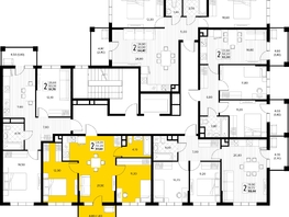 Продается 2-комнатная квартира ЖК Кипарис, литер 8, 51.6  м&sup2;, 15738000 рублей