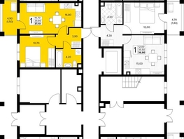 Продается 1-комнатная квартира ЖК Кипарис, литер 7, 37.1  м&sup2;, 12799500 рублей