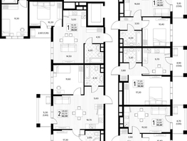 Продается 1-комнатная квартира ЖК Кипарис, литер 7, 41.4  м&sup2;, 14283000 рублей