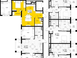 Продается 1-комнатная квартира ЖК Кипарис, литер 7, 39.5  м&sup2;, 13627500 рублей