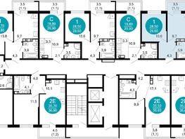 Продается 1-комнатная квартира ЖК Флора, 4 этап, 29.7  м&sup2;, 12256553 рублей