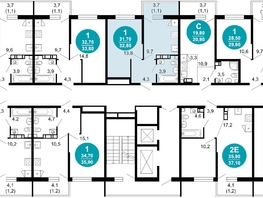 Продается 1-комнатная квартира ЖК Флора, 4 этап, 33.2  м&sup2;, 14253820 рублей