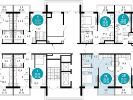 Продается 1-комнатная квартира ЖК Лестория, дом 4, 37.5  м&sup2;, 15802910 рублей
