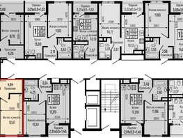 Продается 1-комнатная квартира ЖК Ботаника Хиллс, лит 1, 38.39  м&sup2;, 10697000 рублей