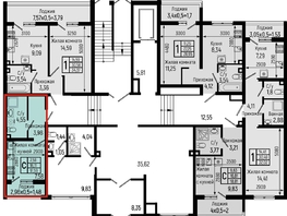 Продается Студия ЖК Ботаника Хиллс, лит 1, 17.59  м&sup2;, 5937000 рублей