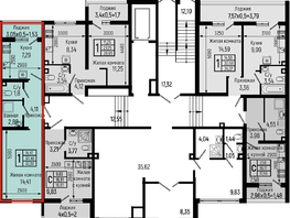 Продается 1-комнатная квартира ЖК Ботаника Хиллс, лит 1, 32.02  м&sup2;, 8793000 рублей
