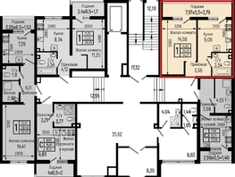 Продается 1-комнатная квартира ЖК Ботаника Хиллс, лит 1, 34.37  м&sup2;, 9443000 рублей