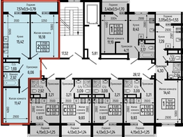 Продается 2-комнатная квартира ЖК Ботаника Хилс, лит 2, 57.53  м&sup2;, 15711000 рублей