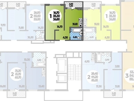 Продается 1-комнатная квартира ЖК Парк у дома, литера 8.3, 36.8  м&sup2;, 8158559 рублей