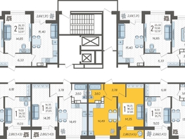 Продается 1-комнатная квартира ЖК Смородина, литера 14, 37.65  м&sup2;, 6026400 рублей