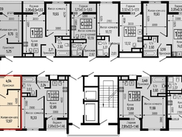 Продается 1-комнатная квартира ЖК Ботаника Хиллс, лит 1, 38.39  м&sup2;, 10670000 рублей