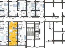 Продается Студия ЖК Кислород, корпус 2, 25  м&sup2;, 10112500 рублей